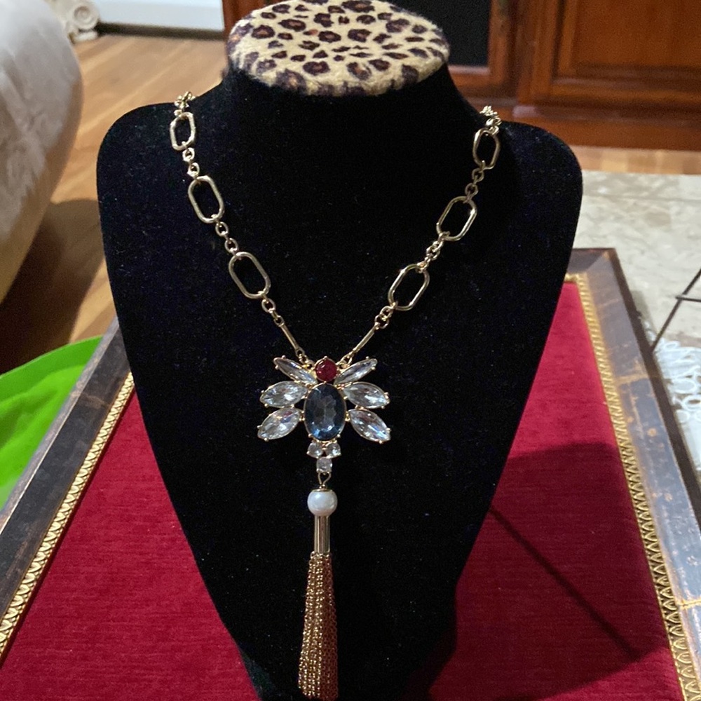 Gorgeous Long Butterfly Tassel Necklace